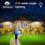 Solar Powered Motion Sensor Flood Lights Outdoor Waterproof Solar LED Floodlight