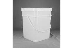 China 18L Polypropylene Heavy Duty Square Bucket With Handle And Cover supplier