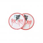 Iron On Woven Patch Label Badges 3D Embroidery Chenille For Clothes for sale
