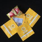 Polysmarts Recyclable 3 Side Seal Heat Seal Bag Reclosable Aluminum Foil 3 Side Seal Bag With Customized Design for sale