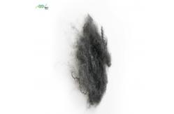 China Microfiber A Grade 65mm Hollow Polyester Fiber Gray Black Filling Material PSF supplier