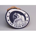 Garment TPU Printed Label With Reflective Silver Logo And Foam