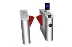 China Face Recognition 35W SUS304 Flap Barrier Gate LED Indicator supplier