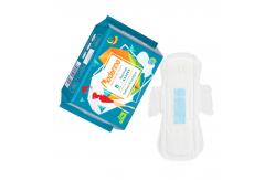 China Customizable Breathable Nighttime Sanitary Napkins With Fluff Pulp supplier