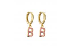 China 18K Gold Plated Initial Pendant supplier