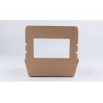 Disposable Waterproof Take Away Lunch Box Fast Food Box With Window for sale
