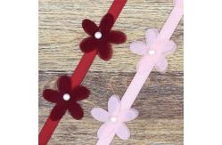 China 40mm*2m Polyester Floral Ribbon Trim OEM ODM Flower Lace Ribbon supplier