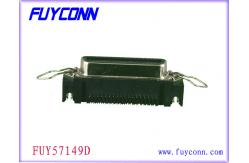China 32 Pairs entronic PCB Right Angle Female 64 Pin Circuit Board Connectors supplier