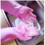 Multifunction Silicone Kitchen Product Silicone Dishwashing Gloves for sale