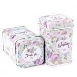 Wedding Souvenir Gift Packing Metal Tin Can For Candy Chocolate Tea Storage for sale