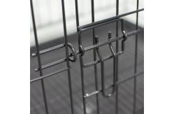 China Foldable Stainless Steel 60x41x49cm Foldable Pet Cages supplier