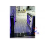 Face Recognition Glass Flap 2.2m Swing Barrier Gate for sale