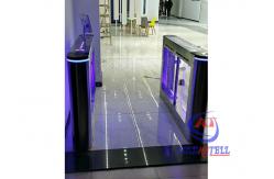 China Face Recognition Glass Flap 2.2m Swing Barrier Gate supplier