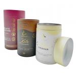 Protein Powder Paper Cylinder Container Food Paper Tubes CMYK Printing for sale