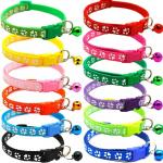 Factory Wholesale Cat Collar Pet Bell Collar Multi Color Cat Accessory Safety Buckle Collar For Cat And Puppy for sale