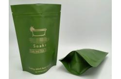 China Customer ' S Logo Gold Green Stand Up Pouch With PET / AL / PE  Material supplier