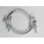 T Bolt 150mm Galvanized Steel Hose Clamp Two Parts Ring With Seal for sale