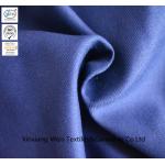 Navy Blue Pure Cotton Fire Retardant Fabric / Fireproof Cloth Material for sale