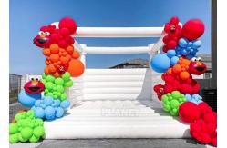 China Custom Party Rental Entertainment Jumping Castles White Bubble Bounce House supplier