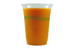 China Disposable Biodegradable PLA Cups With Lid For Ice Juice Cold Drinking 24oz supplier