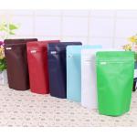 Moisture Proof 50g Stand Up foil Coffee Pouch Packaging Self Sealing With One Way Valve for sale