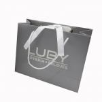 Hot Stamping Custom Luxury Gift Bags Recyclable Kraft Shopping Bags With Handles for sale