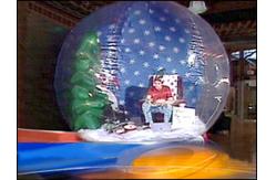 China Christmas Holiday Decoration Inflatable Snow Globe Bubble Tent supplier