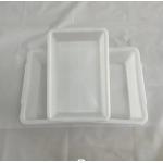 Supermarket Plastic Thickened White Rectangular Storage Ice Tray Display Food Freezer Box for sale