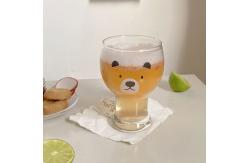China 400ml-600ml Clear Glass Cute Custom Drinking Cups For Beer supplier