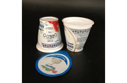 China 170ml disposable plastic cup yogurt cups with lids frozen yogurt cups supplier