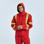 330gsm Concealed Front Zipper Fire Protection Clothing , EN11612 Flame Resistant Apparel