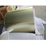 Blue / Golden Coil Coated Aluminium , 0.105MM Coil Coated Aluminium Different Width for sale