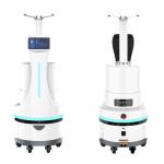 Hydrogen Peroxide Smart Service Robot 7 Inches IPS Screen Disinfection Spray Robot for sale
