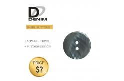 China Custom Bulk Shell Buttons 2 - Holes For Classic Natural Black Pearl supplier