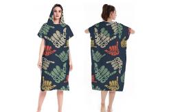 China Custom Microfiber Beach Towel Women Man Surf Poncho Towel supplier