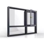 Office Building Aluminium Casement Window Customized Aluminum Hinged Window Soundproof for sale