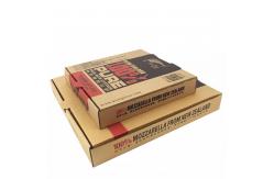 China Corrugated Paper Pizza Packing Box Reusable Custom Design 16in supplier