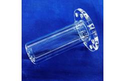 China Factory Custom High Temperature Welded Flange Quartz Pipe supplier