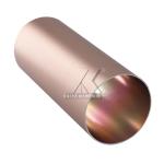 6063 T5 Round Extrusion Aluminium Tube Profiles Matt Gold for sale