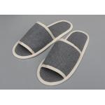 Biodegradable Sugarcane Sole Hotel Room Slippers Cotton Velour for sale