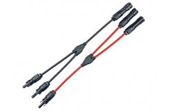 China Dust Proof 35cm Wire 1500V 30A MFF FMM Y Branch Connector supplier