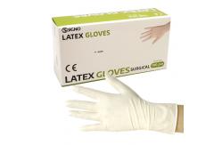 China Custom Powdered Latex Gloves Non Sterile Medical Patient Examination Glove supplier