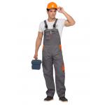 China Durable Multi Size Mens Bib And Brace Workwear With Comfortable Elastic Waist for sale