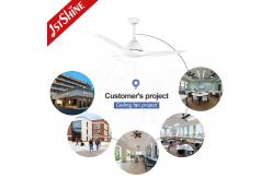 China Remote Control Plastic Ceiling Fan With Integrated 18 Watt LED Light supplier