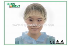 China Medical Disposable Bouffant Caps With Single Elastic supplier