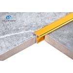 Rustproof Aluminum T Extrusion Profiles Oxidation Resistance 160Mpa Tensile Bright Gold