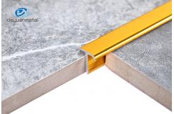 China Rustproof Aluminum T Extrusion Profiles Oxidation Resistance 160Mpa Tensile Bright Gold supplier
