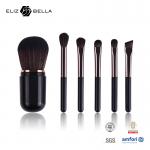 6-piece Makeup Brush With Brush Holder Synthetic Hair And Aluminium Ferrule OEM for sale
