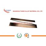 0.5 * 100mm Manganin Alloy , Manganese Copper Resistance Strip 6j13 For Shunt for sale