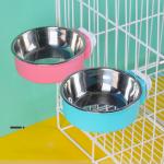 Plastic Pet Feeder Bowls Attach Crate Bowls For Cat Dog Cages for sale